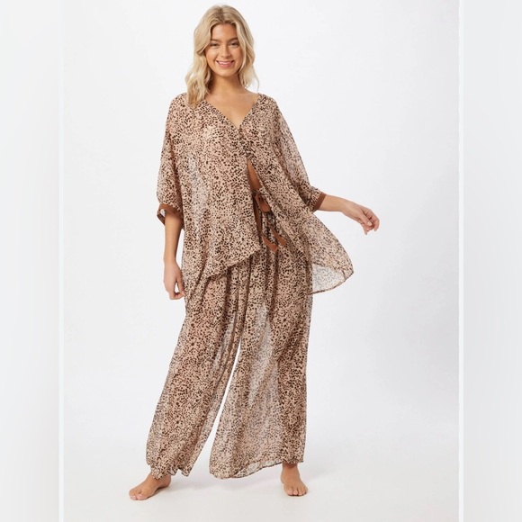 Free People Intimately Animal Print High Low Cover Up - Picture 12 of 12